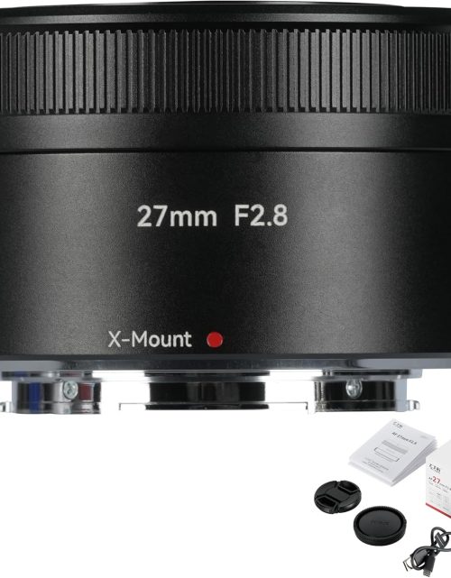 7artisans 27mm F2.8 Auto Focus Camera Lens for Fuji X Mount,APS-C,Large Aperture, Prime,STM AF Cameras Lenses for Fuji X-H,X-T,X-S,X-PRO,X-E,X-A Series,X-H1,X-H2,X-H2S,X-T5,X-T4,X-T3,X-T50,X-T30