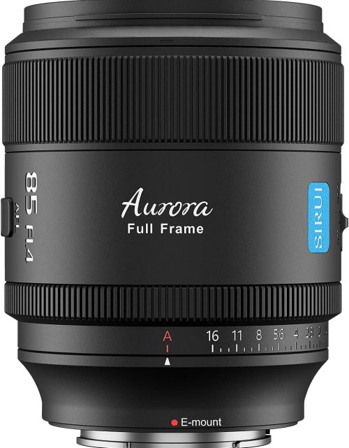 SIRUI Aurora 85mm F1.4 Full Frame Auto Focus Telephoto Prime Portrait Lens for E Mount Cameras FX3, FX6, A7 Series, A7R, A7S, A9, ZV-E1